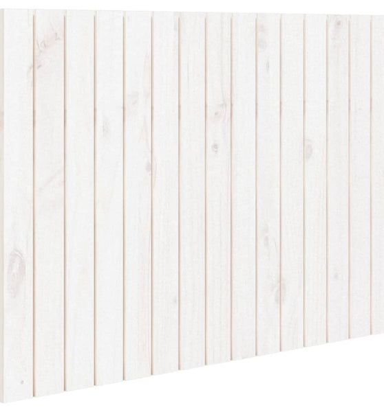 Wand-Kopfteil Weiß 95,5x3x60 cm Massivholz Kiefer
