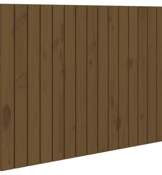 Wand-Kopfteil Honigbraun 95,5x3x60 cm Massivholz Kiefer