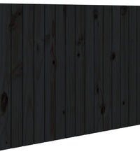 Wand-Kopfteil Schwarz 95,5x3x60 cm Massivholz Kiefer