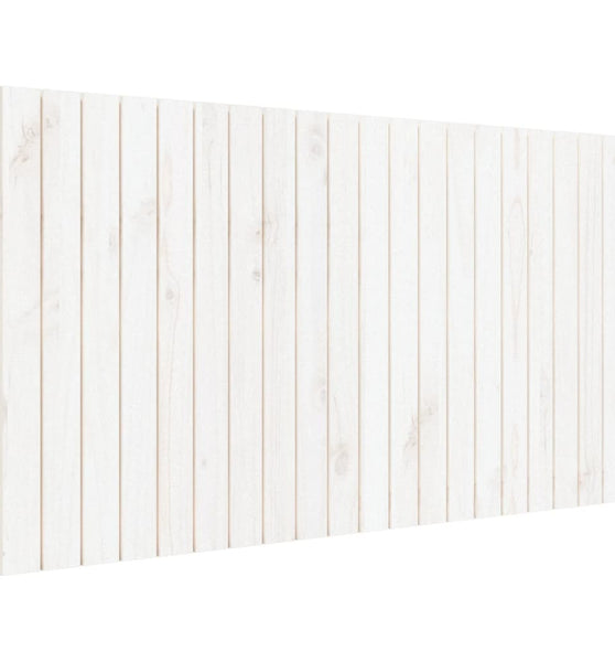 Wand-Kopfteil Weiß 127,5x3x60 cm Massivholz Kiefer