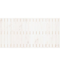 Wand-Kopfteil Weiß 127,5x3x60 cm Massivholz Kiefer