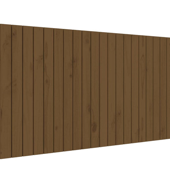 Wand-Kopfteil Honigbraun 127,5x3x60 cm Massivholz Kiefer