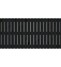 Wand-Kopfteil Schwarz 127,5x3x60 cm Massivholz Kiefer
