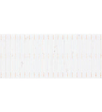 Wand-Kopfteil Weiß 147x3x60 cm Massivholz Kiefer