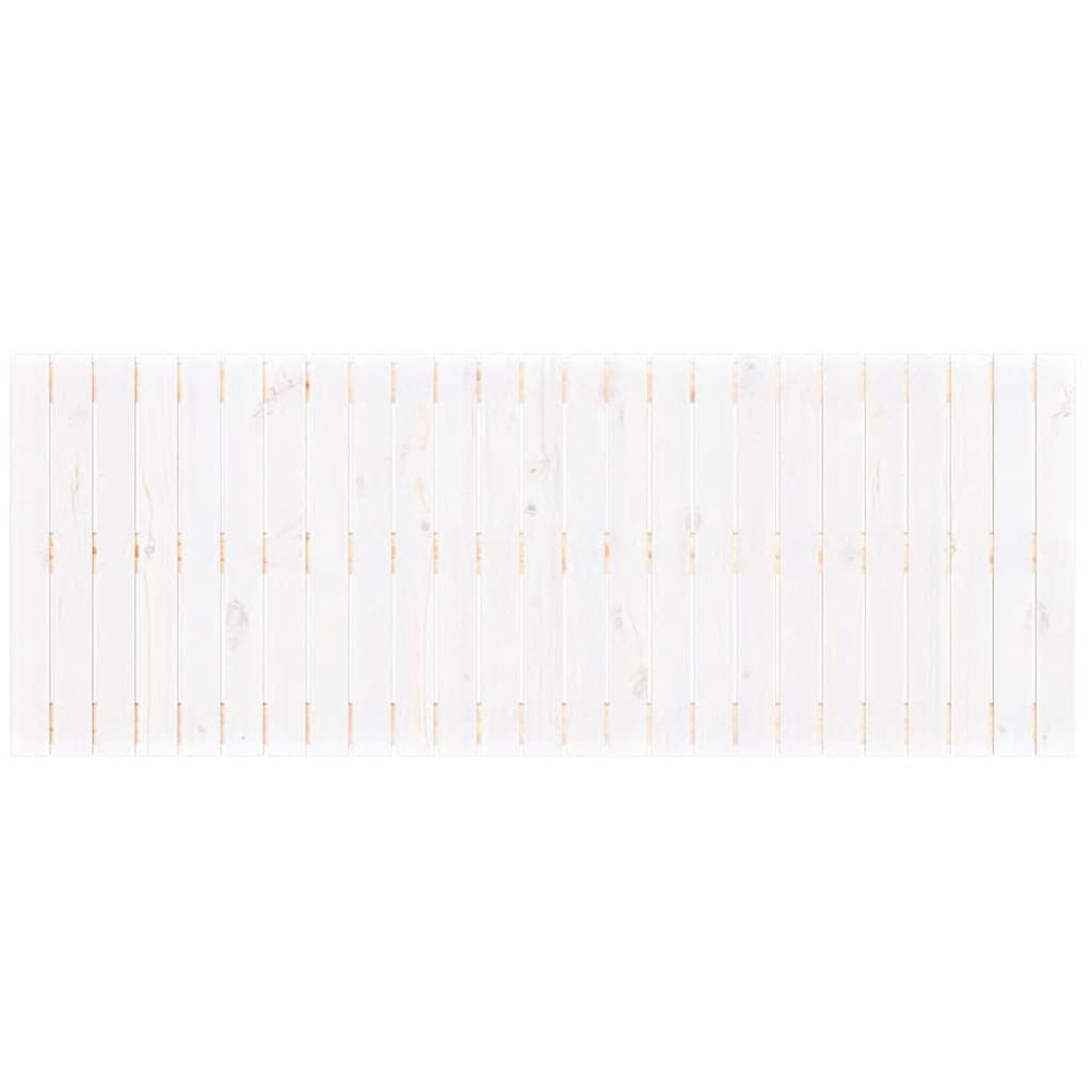 Wand-Kopfteil Weiß 159,5x3x60 cm Massivholz Kiefer