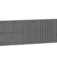 Wand-Kopfteil Grau 159,5x3x60 cm Massivholz Kiefer