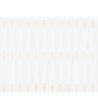 Wand-Kopfteil Weiß 82,5x3x60 cm Massivholz Kiefer