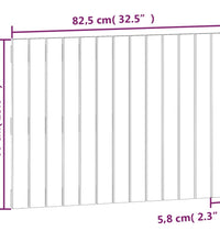 Wand-Kopfteil Honigbraun 82,5x3x60 cm Massivholz Kiefer