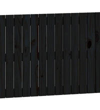 Wand-Kopfteil Schwarz 82,5x3x60 cm Massivholz Kiefer