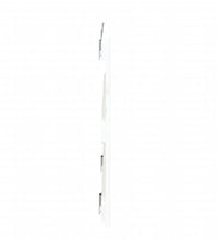 Wand-Kopfteil Weiß 185x3x60 cm Massivholz Kiefer