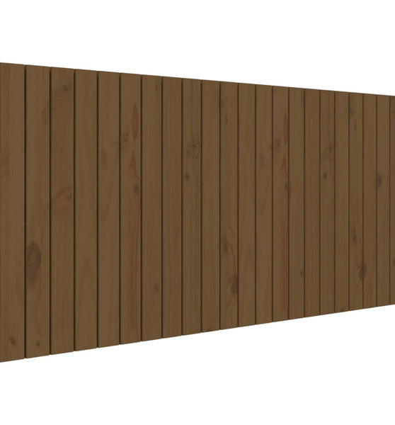 Wand-Kopfteil Honigbraun 140x3x60 cm Massivholz Kiefer