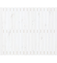 Wand-Kopfteil Weiß 108x3x90 cm Massivholz Kiefer