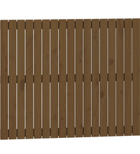 Wand-Kopfteil Honigbraun 108x3x90 cm Massivholz Kiefer