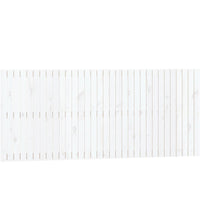Wand-Kopfteil Weiß 204x3x90 cm Massivholz Kiefer