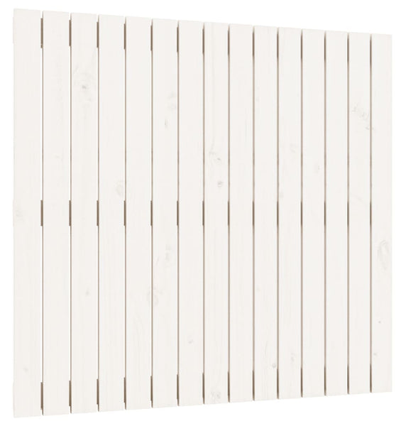 Wand-Kopfteil Weiß 95,5x3x90 cm Massivholz Kiefer