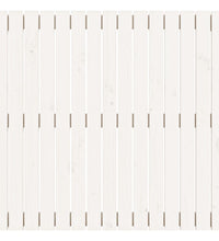 Wand-Kopfteil Weiß 95,5x3x90 cm Massivholz Kiefer