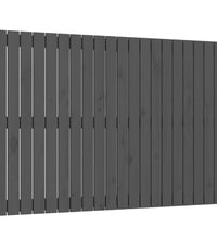 Wand-Kopfteil Grau 127,5x3x90 cm Massivholz Kiefer