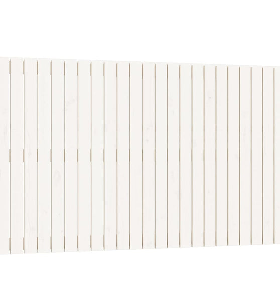 Wand-Kopfteil Weiß 147x3x90 cm Massivholz Kiefer