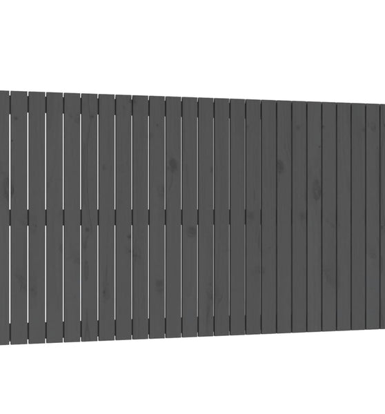 Wand-Kopfteil Grau 159,5x3x90 cm Massivholz Kiefer