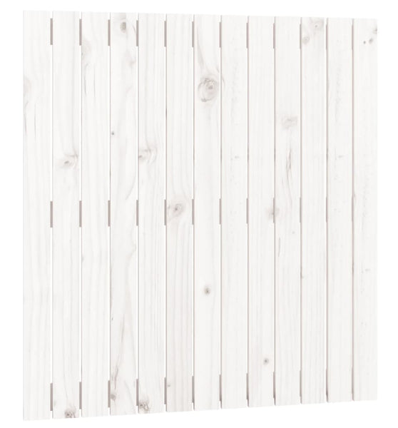 Wand-Kopfteil Weiß 82,5x3x90 cm Massivholz Kiefer