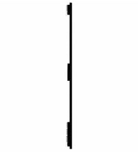 Wand-Kopfteil Schwarz 166x3x90 cm Massivholz Kiefer