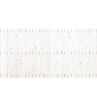Wand-Kopfteil Weiß 185x3x90 cm Massivholz Kiefer