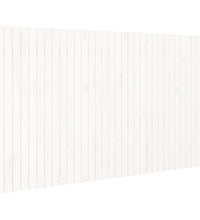 Wand-Kopfteil Weiß 204x3x110 cm Massivholz Kiefer