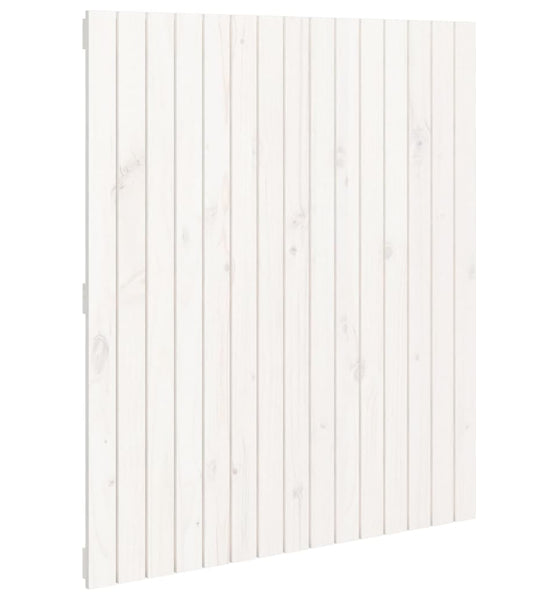 Wand-Kopfteil Weiß 95,5x3x110 cm Massivholz Kiefer