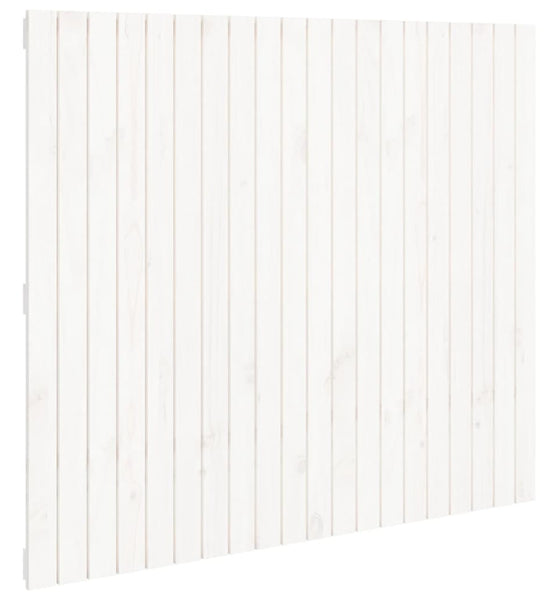Wand-Kopfteil Weiß 127,5x3x110 cm Massivholz Kiefer