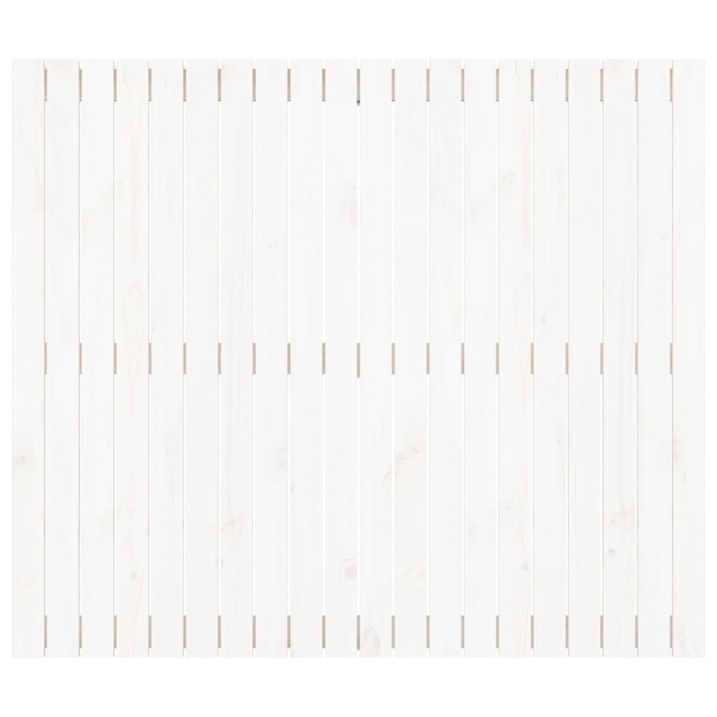 Wand-Kopfteil Weiß 127,5x3x110 cm Massivholz Kiefer