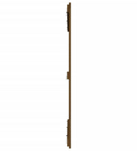 Wand-Kopfteil Honigbraun 127,5x3x110 cm Massivholz Kiefer