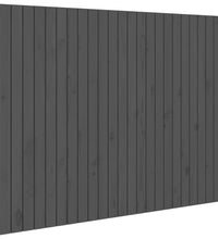 Wand-Kopfteil Grau 146,5x3x110 cm Massivholz Kiefer