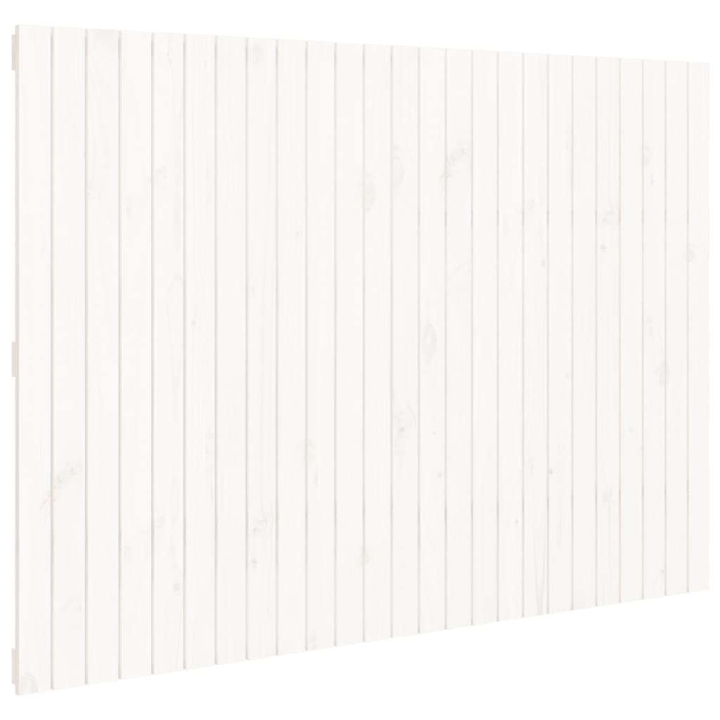 Wand-Kopfteil Weiß 159,5x3x110 cm Massivholz Kiefer