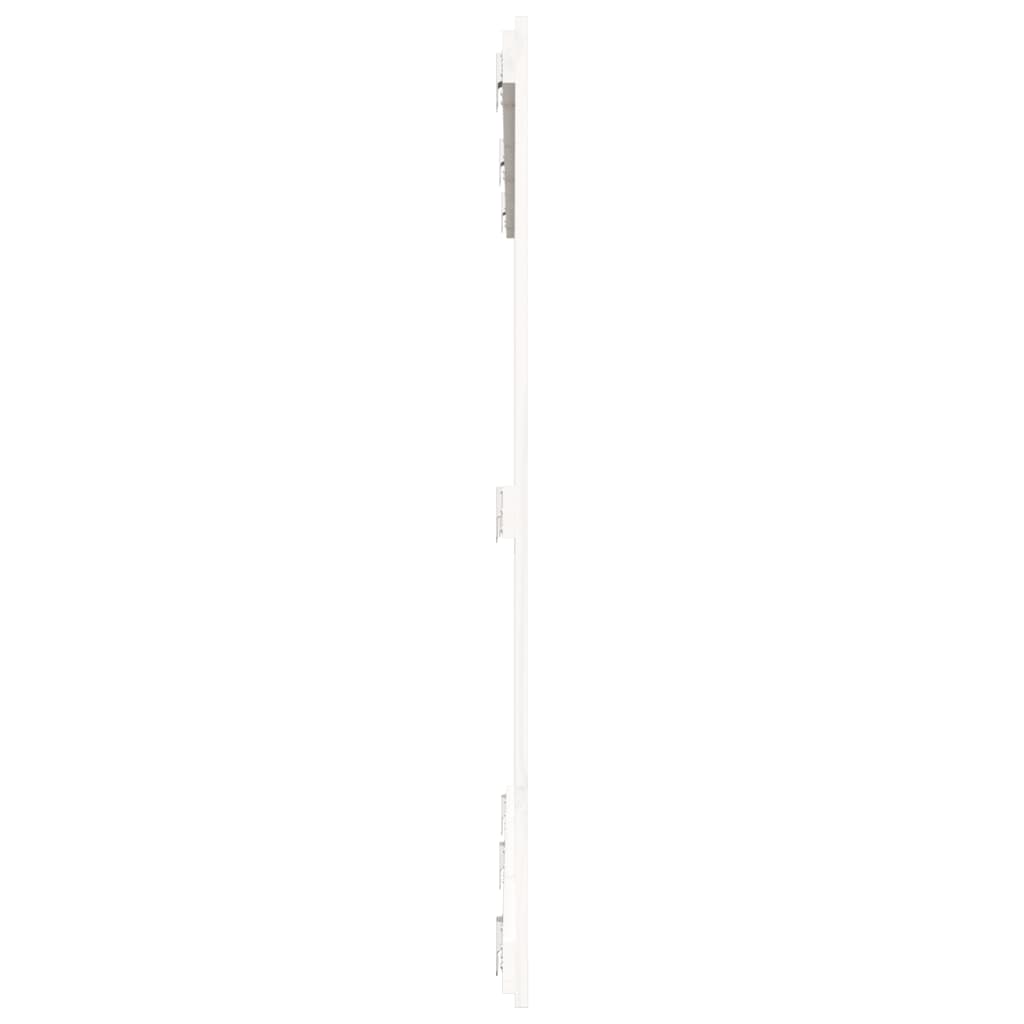 Wand-Kopfteil Weiß 159,5x3x110 cm Massivholz Kiefer