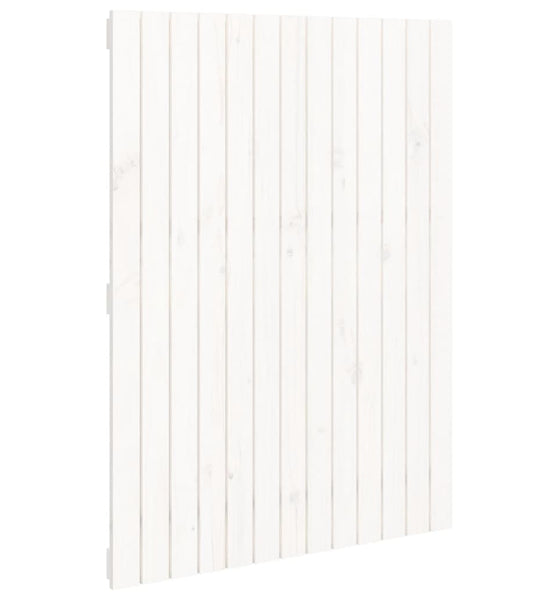 Wand-Kopfteil Weiß 82,5x3x110 cm Massivholz Kiefer