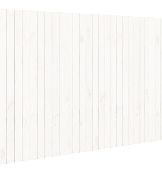 Wand-Kopfteil Weiß 166x3x110 cm Massivholz Kiefer