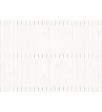 Wand-Kopfteil Weiß 166x3x110 cm Massivholz Kiefer