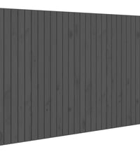 Wand-Kopfteil Grau 166x3x110 cm Massivholz Kiefer