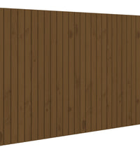 Wand-Kopfteil Honigbraun 166x3x110 cm Massivholz Kiefer