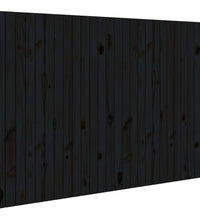 Wand-Kopfteil Schwarz 166x3x110 cm Massivholz Kiefer