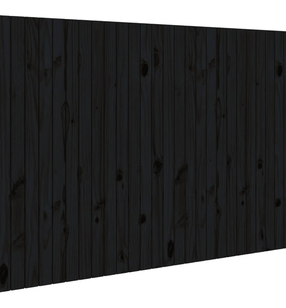 Wand-Kopfteil Schwarz 166x3x110 cm Massivholz Kiefer