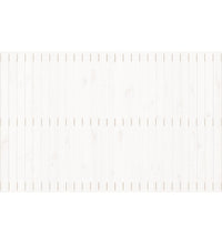 Wand-Kopfteil Weiß 185x3x110 cm Massivholz Kiefer