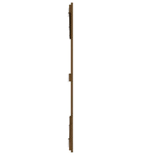 Wand-Kopfteil Honigbraun 185x3x110 cm Massivholz Kiefer