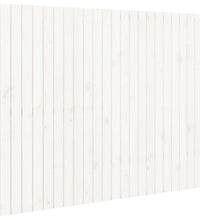 Wand-Kopfteil Weiß 140x3x110 cm Massivholz Kiefer