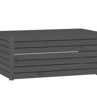 Gartenbox Grau 101x50,5x46,5 cm Massivholz Kiefer