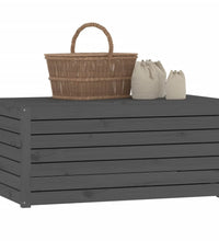 Gartenbox Grau 101x50,5x46,5 cm Massivholz Kiefer