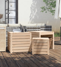 3-tlg. Gartenbox-Set Massivholz Kiefer