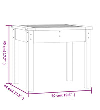 Gartenbank 50x44x45 cm Massivholz Douglasie