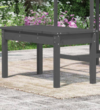 Gartenbank Grau 80x44x45 cm Massivholz Kiefer