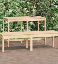 Gartenbank 2-Sitzer 159,5x44x45 cm Massivholz Kiefer